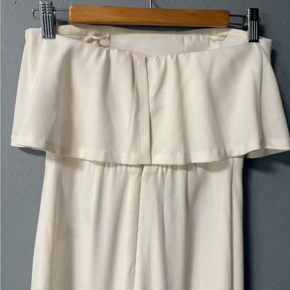 NWT Aritzia Babaton Commodity Strapless Jumpsuit in Light Birch. Size 0 - Picture 15 of 16